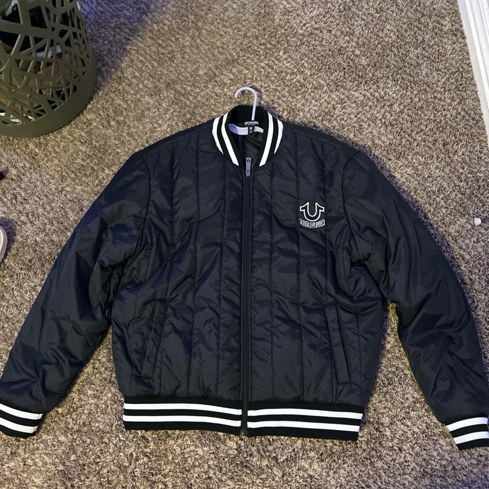 large true religion bomber jacket